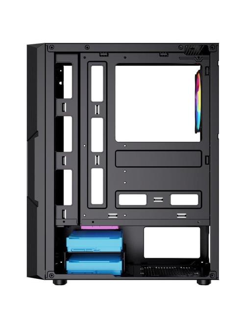 En ucuz GAMEBOOSTER GB-PW908B 650W USB 3.0, ATX Mesh, Fixed 4xRGB Fan, Siyah Kasa 